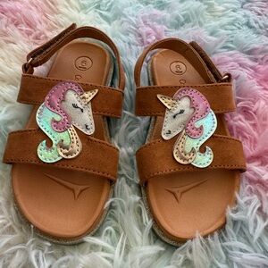 Unicorn Brown Kids Sandals